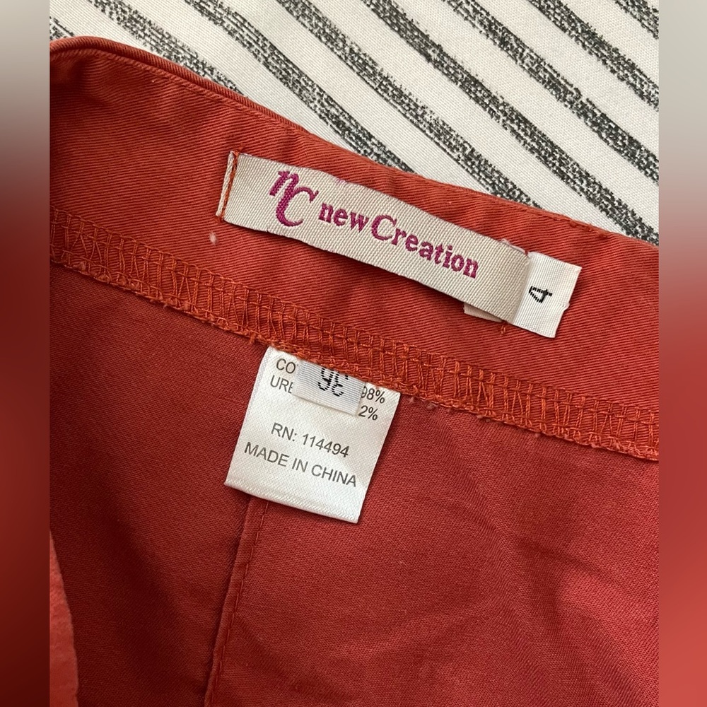 A-Line New Creation Rust-Colored Skirt - image 5